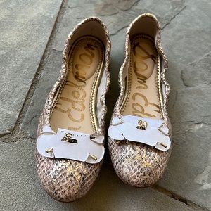 Sam Edelman flats - snake print - brand new without box - women’s size 8